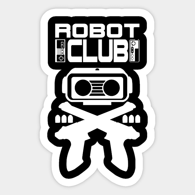 Robot Club Sticker by 1up VS CPU